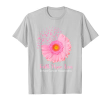 Load image into Gallery viewer, Faith Hope Love Breast Cancer Awareness Flower Pink T-Shirt