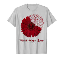 Load image into Gallery viewer, Faith Hope Love World Aids Day Awareness Flower Red Ribbon T-Shirt