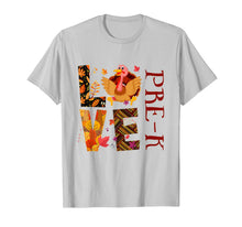 Load image into Gallery viewer, LOVE PRE-K Funny Turkey Teacher Thanksgiving day T-Shirt