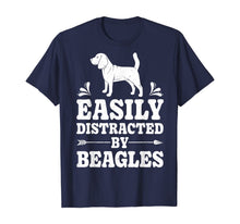 Load image into Gallery viewer, Easily Distracted By Beagles Funny Dog Lover Gifts Beagle T-Shirt