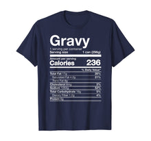 Load image into Gallery viewer, Gravy Nutrition Funny Thanksgiving Food Costume Dark T-Shirt