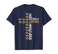 Load image into Gallery viewer, Merry Christmas Cross Football Team Jacksonville-Jaguar Xmas T-Shirt