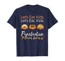 Load image into Gallery viewer, Let's eat kids Funny Thanksgiving Christmas Teacher Grammar T-Shirt