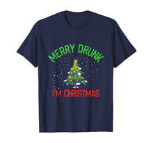 Load image into Gallery viewer, Merry Drunk I'm Christmas With Holiday Tree T-Shirt