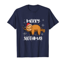 Load image into Gallery viewer, Merry Slothmas Funny Sloth Christmas Outfit For Sloth Lovers T-Shirt