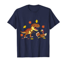 Load image into Gallery viewer, Turkey & T Rex Thanksgiving Funny Gift For Kids Boys Girls T-Shirt