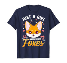Load image into Gallery viewer, Just A Girl Who Loves Foxes Kids Girls Cute Fox Gift Mom T-Shirt