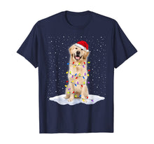 Load image into Gallery viewer, Golden retriever Santa Christmas Tree Lights Xmas Gifts T-Shirt