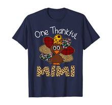 Load image into Gallery viewer, Turkey One Thankful Mimi Grandma Thanksgiving Fall Gift T-Shirt
