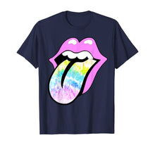 Load image into Gallery viewer, Lavender Rose Lips Tie Dye Tongue Out Pastel Spring T-Shirt-477390