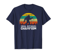 Load image into Gallery viewer, Social Distancing Champion Funny Bigfoot Vintage Retro T-Shirt-380949