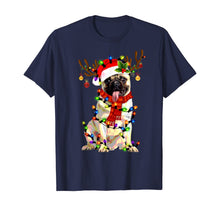 Load image into Gallery viewer, Funny Pug Dog Christmas Tee Reindeer Christmas Lights Pajama T-Shirt
