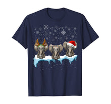 Load image into Gallery viewer, Christmas Pajama Three Hippie Elephants Costume Xmas gift T-Shirt