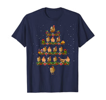 Load image into Gallery viewer, Chicken Christmas Tree Lights Funny Chicken Xmas Gift T-Shirt