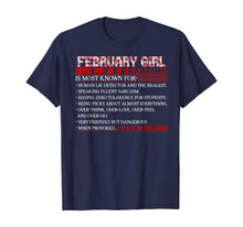 Load image into Gallery viewer, February Girl Fact Is Most Known For Human Lie Detector T-Shirt