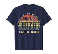 Load image into Gallery viewer, 50 Year Old Gifts Vintage 1970 Limited Edition 50th Birthday T-Shirt-145786