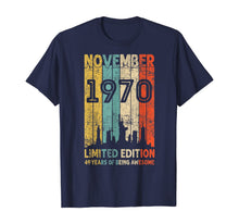 Load image into Gallery viewer, Vintage November 1970 Shirt 49 Years Old 1970 Birthday Gift T-Shirt