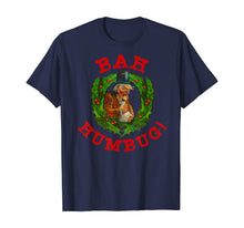 Load image into Gallery viewer, Ugly Christmas Party Scrooge Bah Humbug Christmas Wreath T-Shirt