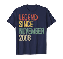 Load image into Gallery viewer, Legend Since November 2008 11th Birthday Gift 11 Year Old T-Shirt