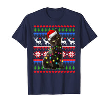 Load image into Gallery viewer, Santa Black Cat Christmas Light Ugly Christmas Sweater T-Shirt