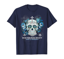 Load image into Gallery viewer, Dead Pancreas Society Diabetes Awareness Sugar Skull Gift T-Shirt
