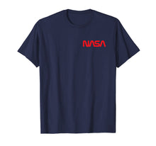 Load image into Gallery viewer, NASA Shirt, Chest Worm Logo Insignia Symbol Graphic T-Shirt