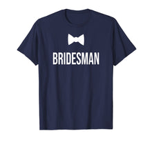 Load image into Gallery viewer, Mens Bowtie Image Silhouette Bridesman T-Shirt for Men