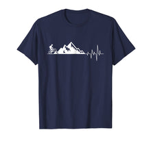Load image into Gallery viewer, funny t-shirt for Mountain Bike Heartbeat for MTB Bikers