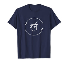 Load image into Gallery viewer, Karma in Hindi Cycle of Life Spirituality Hindu Dharma shirt
