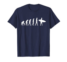 Load image into Gallery viewer, Surfing Evolution Shirt - Evolution of Surfing Surfer Gift