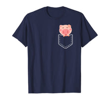Load image into Gallery viewer, Cute Pig Pocket Shirt Funny Gift for Women Girls T-Shirt