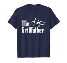 Load image into Gallery viewer, The Grillfather Funny BBQ Dad BBQ Grill Dad Grilling T Shirt