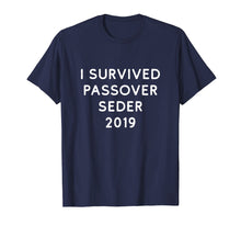 Load image into Gallery viewer, I Survived Passover Seder 2019 Shirt Funny Pesach Matzo Ball