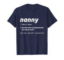 Load image into Gallery viewer, Funny Mother's Day Shirt Gift Nanny Mama Definition TShirt