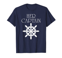 Load image into Gallery viewer, Mens Funny Cruise Her Captain His Anchor Couple Shirt