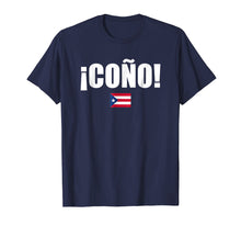 Load image into Gallery viewer, Cono Puerto Rico Flag Spanish Slang Funny Sports Tshirt