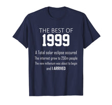 Load image into Gallery viewer, 1999 20th birthday T shirt gift for 20 year old boys / girls