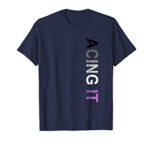 Load image into Gallery viewer, Acing it Asexual Pride T-shirt - Vertical Ace Pride tshirt