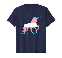 Load image into Gallery viewer, Transgender Unicorn T-Shirt - Trans Flag Pride LGBTQ Tee