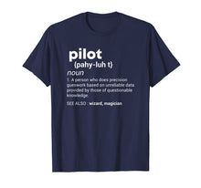 Load image into Gallery viewer, Funny Pilot Definition Tshirt Airplane Jet Aviation T Shirt