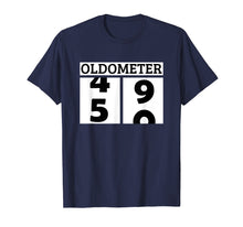 Load image into Gallery viewer, Mens Funny Oldometer 50th Birthday Counting Shirt