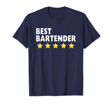 Load image into Gallery viewer, Best Bartender T-Shirts For Women Men 5 Star Gifts Tee Shirt