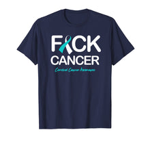 Load image into Gallery viewer, Cervical Cancer Awareness Products Fck Cancer Shirt