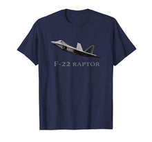 Load image into Gallery viewer, F-22 Raptor Jet Fighter Plane T shirt