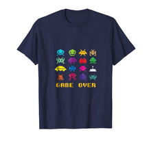 Load image into Gallery viewer, Game Over retro alien invaders tshirt 80s 8-bit video game