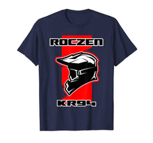 Load image into Gallery viewer, Dirt Bike Racing Red T-Shirt with Helmet and Goggles