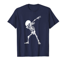 Load image into Gallery viewer, Dabbing Skeleton Shirt - Funny Halloween Dab Skull T-Shirt