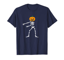 Load image into Gallery viewer, Flossing Pumpkin Head Skeleton Floss Dance Halloween T-shirt