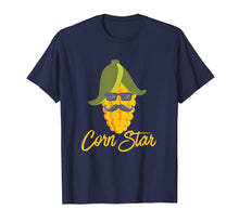 Load image into Gallery viewer, Corn Star Funny Sunglasses Mustache Star Corn Maize T-Shirt