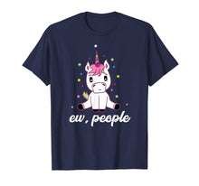 Load image into Gallery viewer, Ew, People Shirt | Cool Introvert Rainbow Unicorns Tee Gift